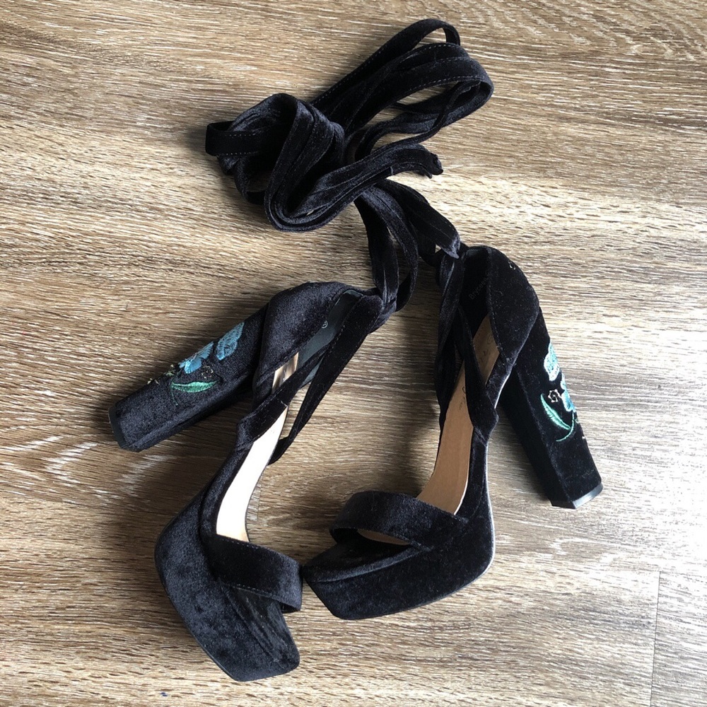 Platform Velvet Heels